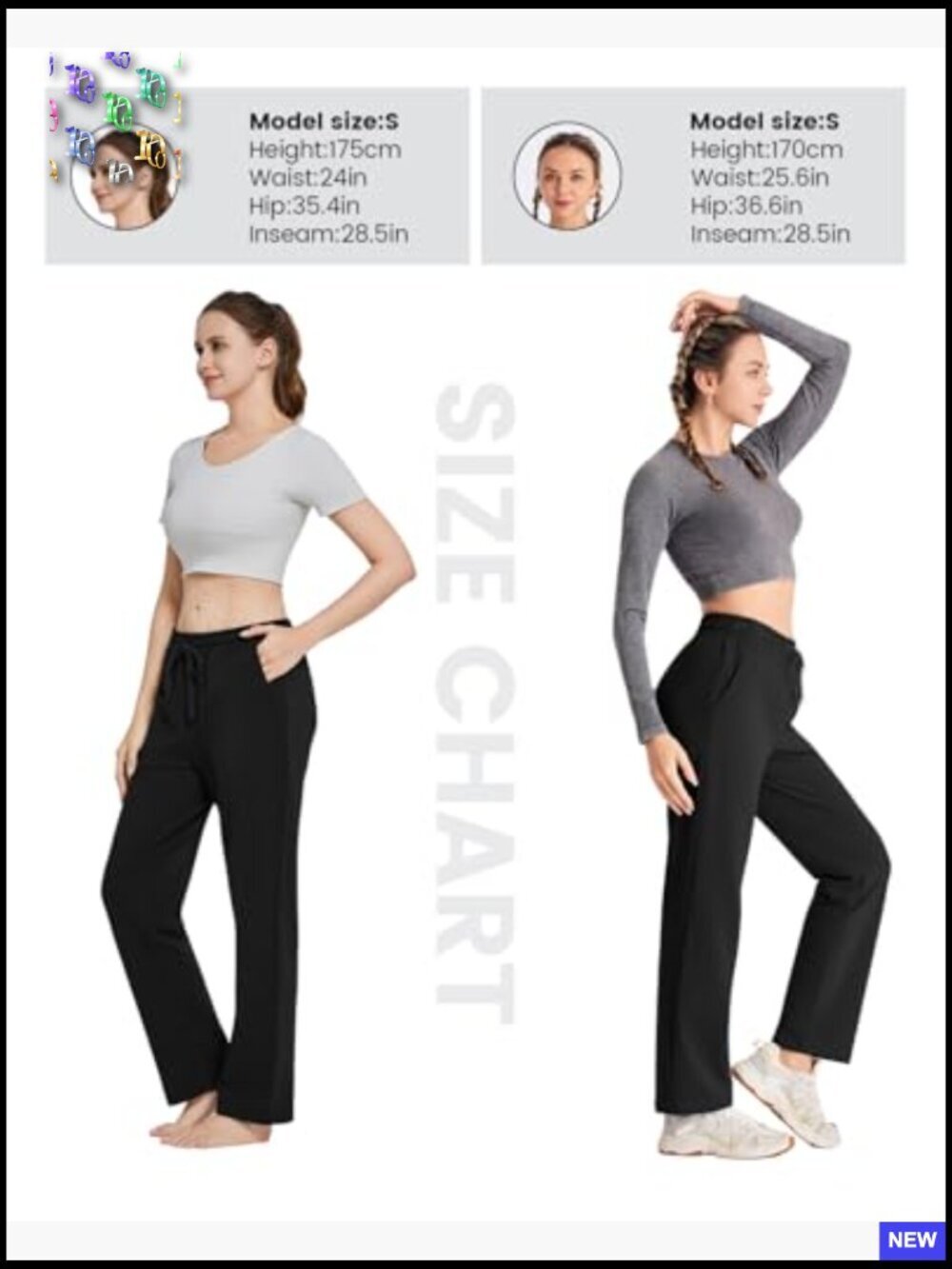 Women Yoga Sweatpants Wide Leg Cotton Drawstring Lounge Pants Leisure - Picture 5 of 7